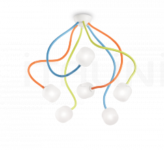 Итальянские Потолочные светильники - Потолочный светильник OCTOPUS PL6 Итальянские Потолочные светильники - Потолочный светильник OCTOPUS PL6 фабрика Ideal Lux