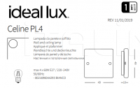 Светильник CELINE PL4 Ideal Lux