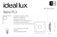 Светильник STENO PL3 Ideal Lux