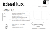 Светильник DONY PL2 Ideal Lux