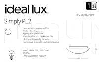 Светильник SIMPLY PL2 Ideal Lux