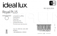 Потолочный светильник ROYAL PL15 Ideal Lux