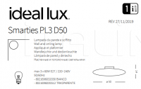 Светильник SMARTIES BIANCO PL3 D50 Ideal Lux