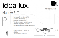 Светильник MALLOW PL7 Ideal Lux