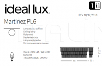 Потолочный светильник MARTINEZ PL6 Ideal Lux
