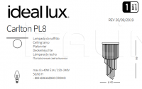 Потолочный светильник CARLTON PL8 Ideal Lux