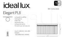 Потолочный светильник ELEGANT PL8 Ideal Lux