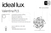 Светильник VALENTINA PL5 Ideal Lux