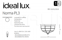 Потолочный светильник NORMA PL3 Ideal Lux