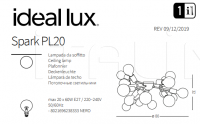 Потолочный светильник SPARK PL20 Ideal Lux