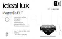 Потолочный светильник MAGNOLIA PL7 Ideal Lux