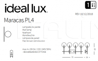 Светильник MARACAS PL4 Ideal Lux