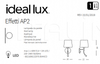 Настенный светильник EFFETTI AP2 Ideal Lux