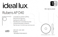 Настенный светильник RUBENS AP D40 Ideal Lux