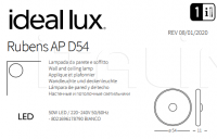 Настенный светильник RUBENS AP D54 Ideal Lux