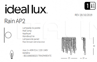 Настенный светильник RAIN AP2 Ideal Lux