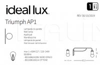 Настенный светильник TRIUMPH AP1 Ideal Lux