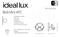 Настенный светильник BOB MINI AP2 Ideal Lux