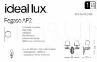 Бра PEGASO AP2 Ideal Lux