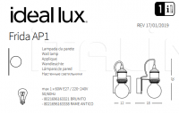 Настенный светильник FRIDA AP1 Ideal Lux