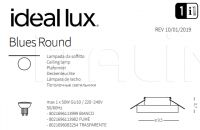 Потолочный светильник BLUES ROUND Ideal Lux