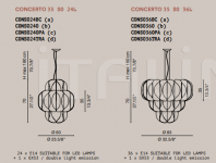 Подвесной светильник Concerto Light4