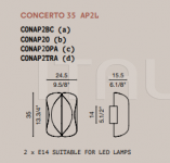 Настенный светильник Concerto Light4