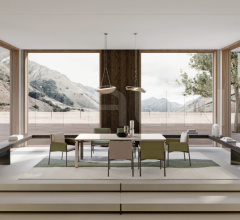 Стул с подлокотниками Zenit chair фабрика Turri