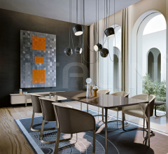 Стул с подлокотниками Milano chair фабрика Turri