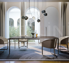 Стул с подлокотниками Milano chair фабрика Turri