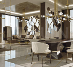 Итальянские Столы обеденные - Стол обеденный 7553/7555 Итальянские Столы обеденные - Стол обеденный 7553/7555 фабрика Carpanese