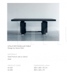 Стол обеденный KITALE RECTANGULAR TABLE Van Rossum