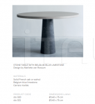 Стол обеденный STONE TABLE WITH BLUE LIMESTONE Van Rossum