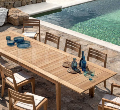 Итальянские Уличная мебель - Стул с подлокотниками Ribot фабрика Ethimo