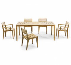 Итальянские Уличные столы - Стол обеденный Ribot Итальянские Уличные столы - Стол обеденный Ribot фабрика Ethimo