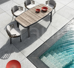 Итальянские Уличные столы - Стол обеденный Swing Dining Table Итальянские Уличные столы - Стол обеденный Swing Dining Table фабрика Ethimo