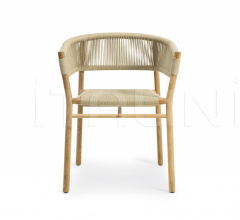 Итальянские Уличная мебель - Стул с подлокотниками Kilt in teak фабрика Ethimo