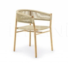 Итальянские Уличная мебель - Стул с подлокотниками Kilt in teak фабрика Ethimo