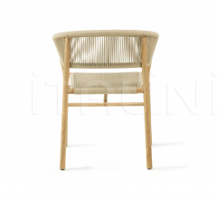 Итальянские Уличная мебель - Стул с подлокотниками Kilt in teak фабрика Ethimo