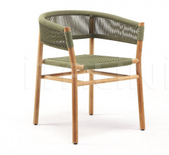 Итальянские Уличная мебель - Стул с подлокотниками Kilt in teak фабрика Ethimo