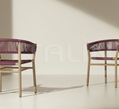 Итальянские Уличная мебель - Стул с подлокотниками Kilt in teak фабрика Ethimo