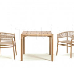 Итальянские Уличная мебель - Стул с подлокотниками Kilt in teak фабрика Ethimo