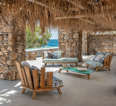 Итальянские Уличные шезлонги - Шезлонг Rafael Daybed фабрика Ethimo