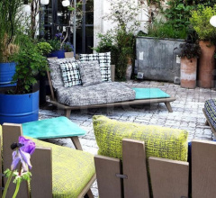 Итальянские Уличные шезлонги - Шезлонг Rafael Lounge armchair фабрика Ethimo