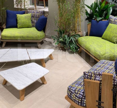 Итальянские Уличные столики - Столик Rafael Coffee table 68x70 фабрика Ethimo