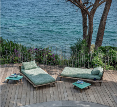 Итальянские Уличные шезлонги - Шезлонг Rafael Sunbed фабрика Ethimo