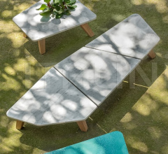 Итальянские Уличные столики - Журнальный столик Rafael Coffee table 70x170 фабрика Ethimo