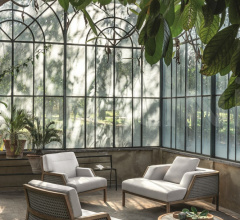 Итальянские Уличные столики - Кофейный столик Grand Life Coffe table 77 h 25 фабрика Ethimo