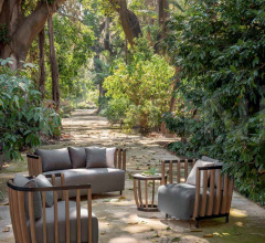 Итальянские Уличные кресла - Кресло Swing Lounge armchair Итальянские Уличные кресла - Кресло Swing Lounge armchair фабрика Ethimo