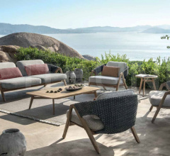 Итальянские Уличная мебель - Диван Knit 3 seater sofa фабрика Ethimo